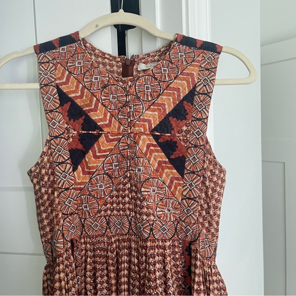 Dôen Tulsi Dress Sleeveless Clay Patchwork Quilted - Picture 6 of 10